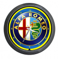 Neonuhr Alfa Romeo